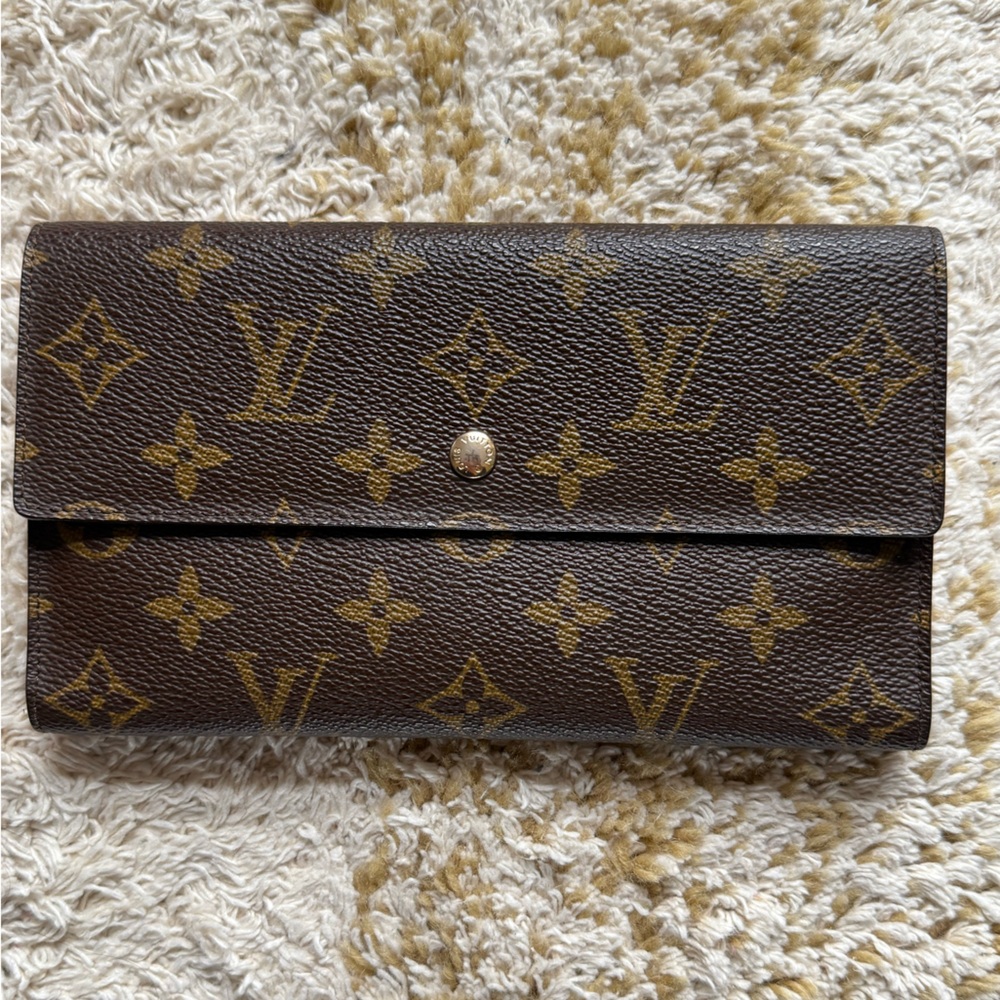 Louis Vuitton Brown Textured Leather Accessory